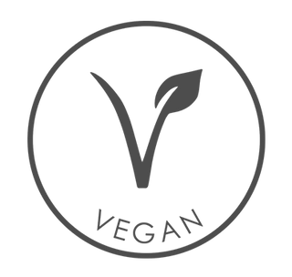 Vegan Black and White Logo